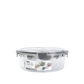 Set de Recipientes Circulares Transparentes x 4 con Tapa y Broches de Seguridad - RES 04