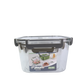 Set de Recipientes Herméticos Transparentes x 3 con Tapa de Seguridad