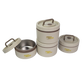LONCHERA EN ACERO CON ESTUCHE SET 4