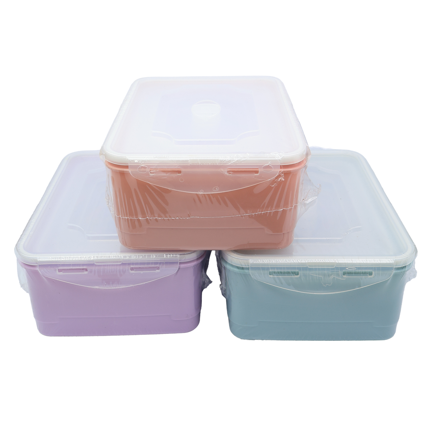 Kit de Recipientes Plásticos Organizadores x 5 con Tapa - RES 09