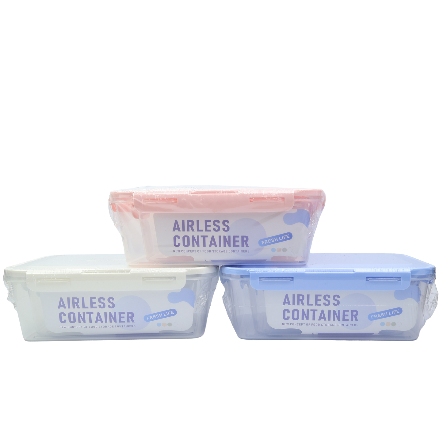Recipiente Plástico Hermético Airless Container con Tapa Ajustable - RES 10