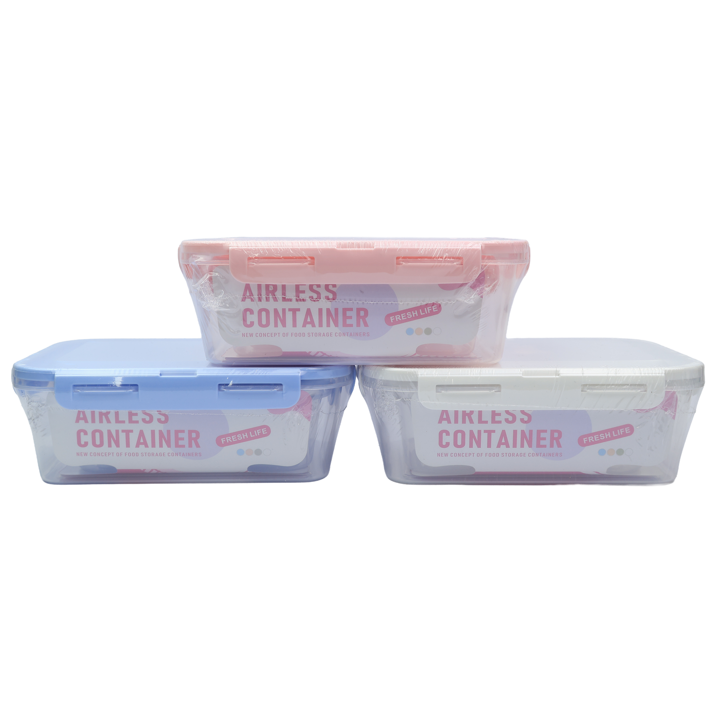 Recipiente Plástico Hermético Airless Container con Tapa Ajustable - RES 11