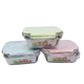 Set de Recipientes de Vidrio Herméticos x 3 con Tapa de Seguridad - LZY 001