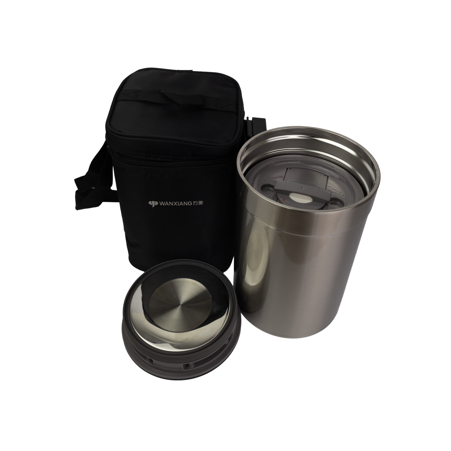 Lonchera Térmica Premium En Acero Inoxidable Con Estuche y Set De Cubiertos