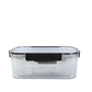 Set de Recipientes Herméticos Transparentes x 4 con Tapa de Seguridad