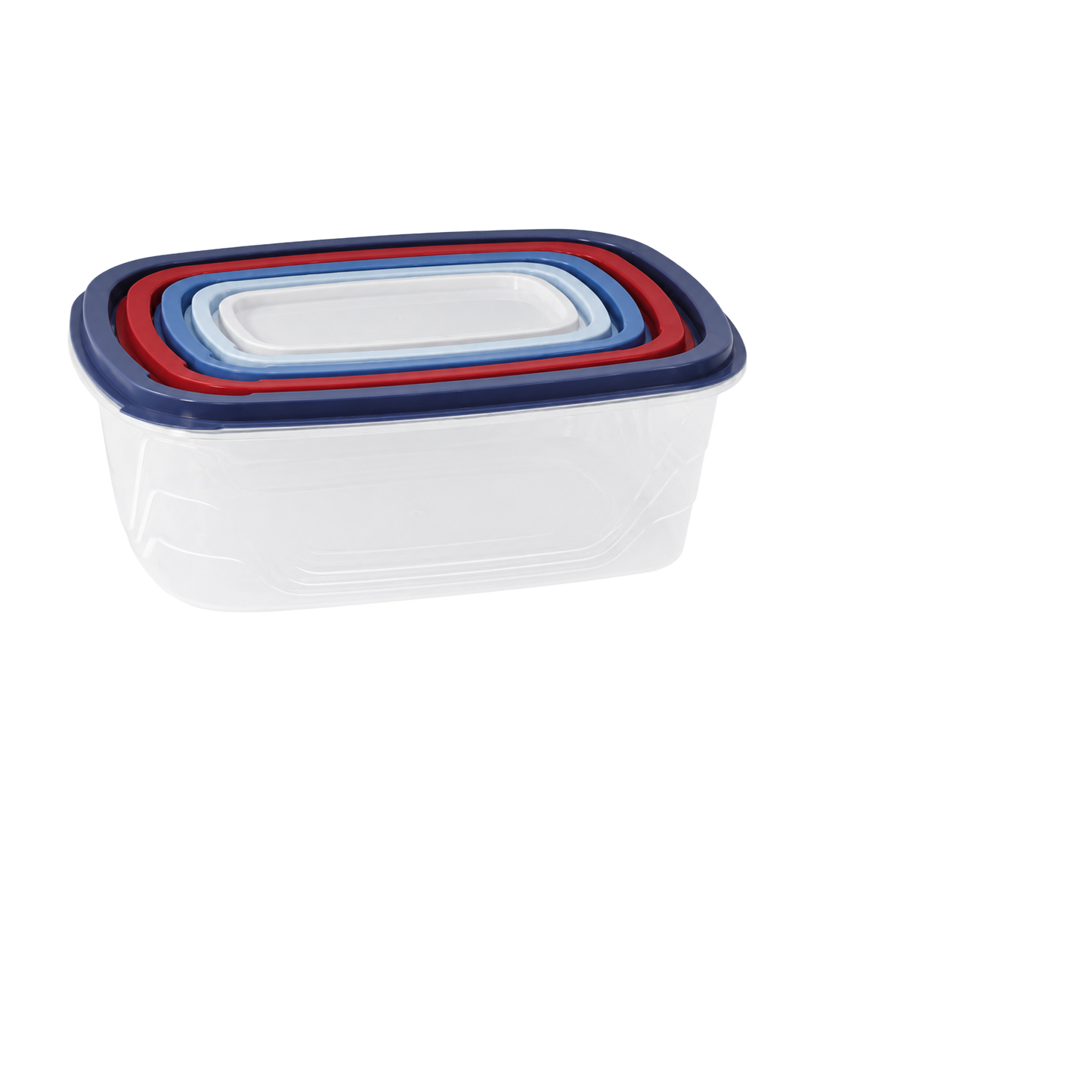 Set De Recipientes Plásticos Herméticos x 5 Con Tapa - RES 06