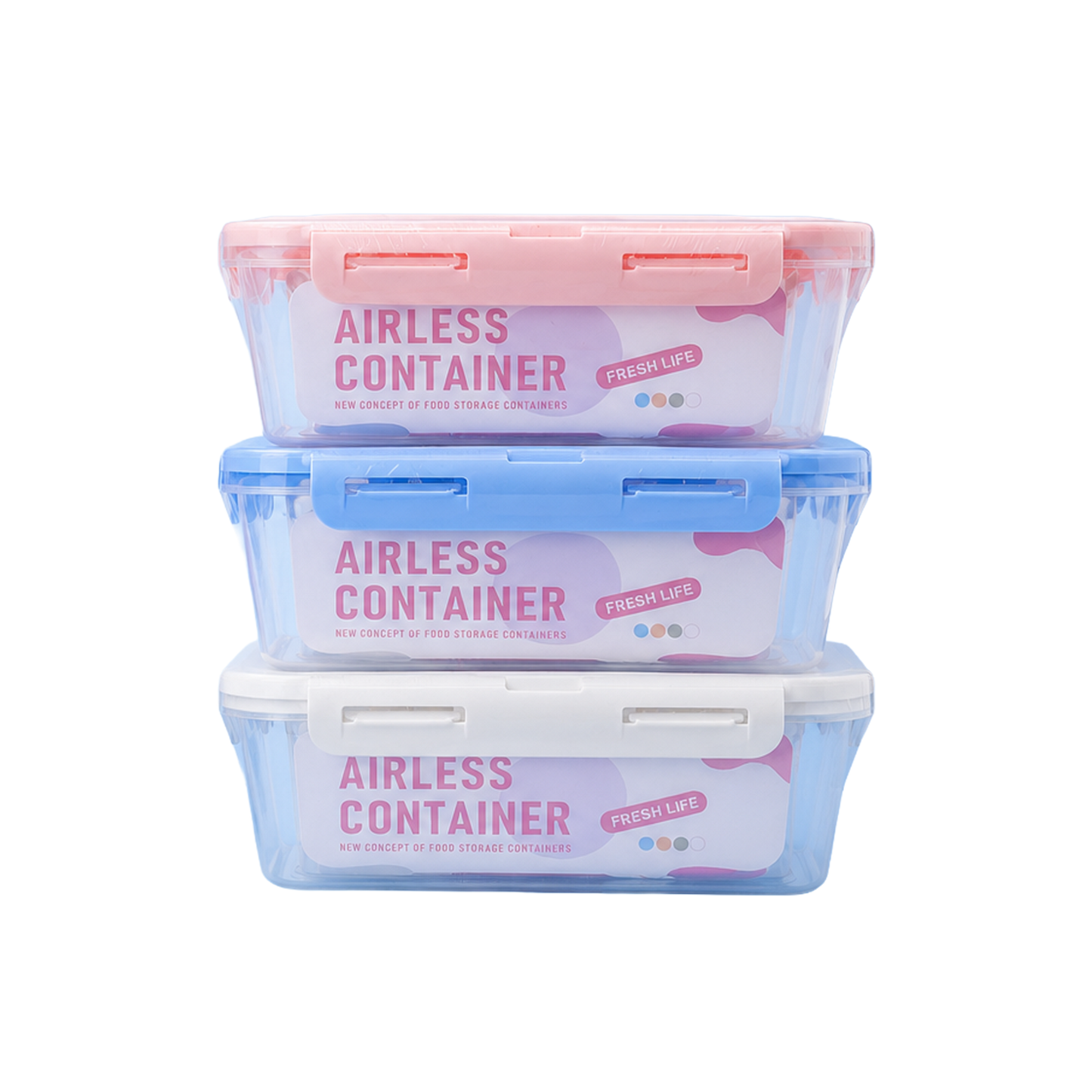 Recipiente Plástico Hermético Airless Container con Tapa Ajustable - RES 11